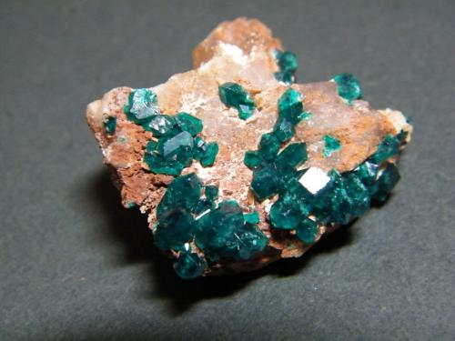 Dioptase<br />Kaokoveld Plateau, Kunene Region, Namibia<br />33mm x 21mm x 28mm<br /> (Author: Heimo Hellwig)