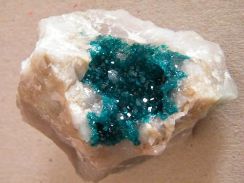 Dioptase<br />Kaokoveld Plateau, Kunene Region, Namibia<br />54mm x 34mm x 42mm<br /> (Author: Heimo Hellwig)