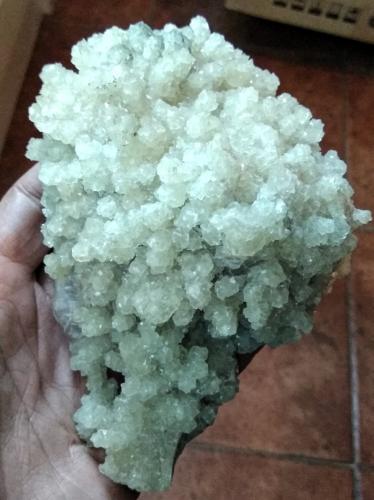 Prehnita<br />Los Taberneros Quarry, (La Cabrera pluton), Los Taberneros, El Berrueco, Comarca Sierra Norte, Community of Madrid, Spain<br />17,5x9,7cms.<br /> (Autor: Gelo)