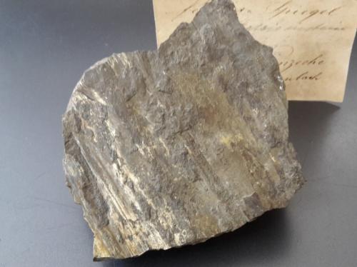 Pyrite<br />Kornzeche Mine, Gosenbach, Siegen, Siegen-Wittgenstein District, Arnsberg, North Rhine-Westphalia/Nordrhein-Westfalen, Germany<br />10 x 9 cm<br /> (Author: Andreas Gerstenberg)