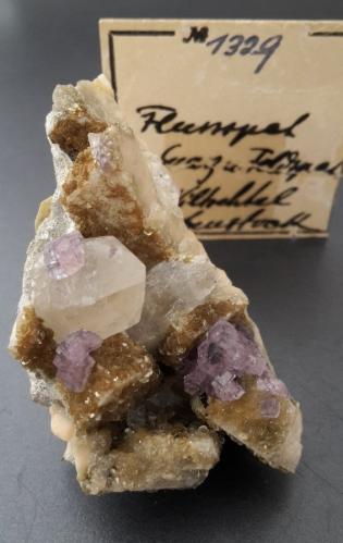 Fluorite, Quartz, Feldspar, Gilbertite<br />Wiltzschtal, Eibenstock, Erzgebirgskreis, Saxony/Sachsen, Germany<br />5 x 3 cm<br /> (Author: Andreas Gerstenberg)