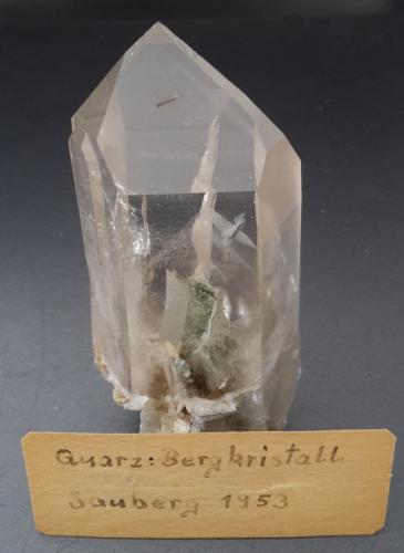 Quartz (variety rock crystal)<br />Mina Sauberg, Ehrenfriedersdorf, Erzgebirgskreis, Sajonia/Sachsen, Alemania<br />7 x 3,5 cm<br /> (Author: Andreas Gerstenberg)