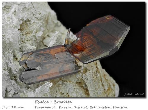 Brookite<br />Kharan, Kharan District, Balochistan (Baluchistan), Pakistan<br />fov 18 mm<br /> (Author: ploum)