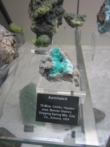 Aurichalcite<br />Mina 79, Chilito, Zona Hayden, Distrito Banner, Montes Dripping Spring, Condado Gila, Arizona, USA<br />Specimen size 6 cm<br /> (Author: Tobi)