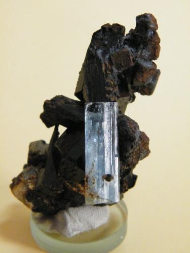 Beryl (variety Aquamarine)<br />Erongo Mountain, Usakos, Erongo Region, Namibia<br />34mm x 57mm<br /> (Author: Heimo Hellwig)