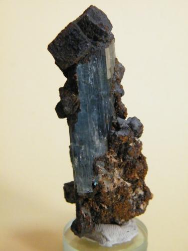 Beryl (variety Aquamarine)<br />Erongo Mountain, Usakos, Erongo Region, Namibia<br />31mm x 72mm<br /> (Author: Heimo Hellwig)