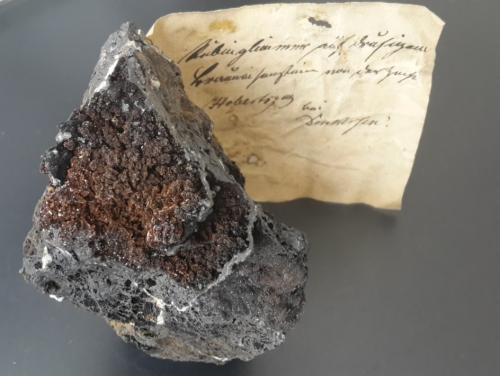 Lepidocrocite<br />Hollertszug Mine (Hollerter Zug Mine), Dermbach, Herdorf, Altenkirchen (Westerwald), Siegerland, Rhineland-Palatinate/Rheinland-Pfalz, Germany<br />9 x 8 cm<br /> (Author: Andreas Gerstenberg)