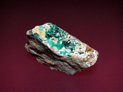 Glaukosphaerita<br />Mina Km-3, Lavrion, Distrito minero Lavrion, Prefectura Attikí (Attica), Grecia<br />5 x 3,5 cm.<br /> (Autor: Antonio P. López)