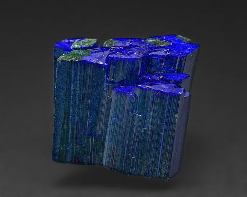 Azurite, Malachite<br />Tsumeb Mine, Tsumeb, Otjikoto Region, Namibia<br />3.0 x 2.8 cm<br /> (Author: am mizunaka)