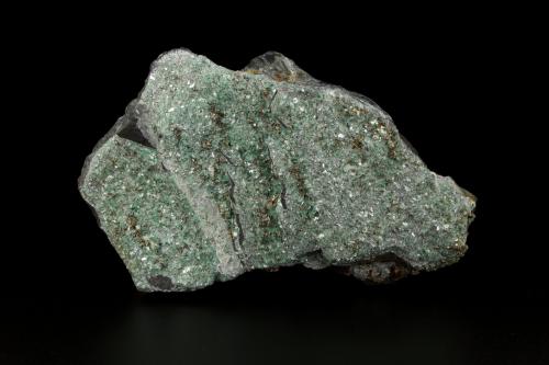 Pyrophyllite (variety Cr-bearing), Pyrite<br />Chivor mining district, San Gregorio Mine, Municipio Chivor, Eastern Emerald Belt, Boyacá Department, Colombia<br />117x72x27mm<br /> (Author: Fiebre Verde)