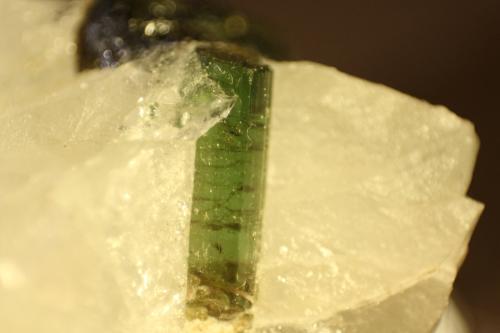 Elbaite<br />Minas Gerais, Brazil<br />Crystal size = 4mm x 17mm<br /> (Author: franjungle)