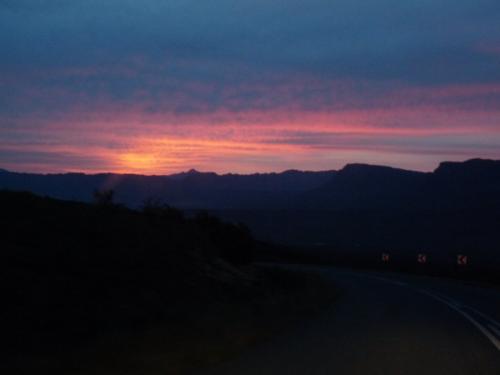 On the way back home, Riana took this picture while I was driving. (Author: Pierre Joubert)