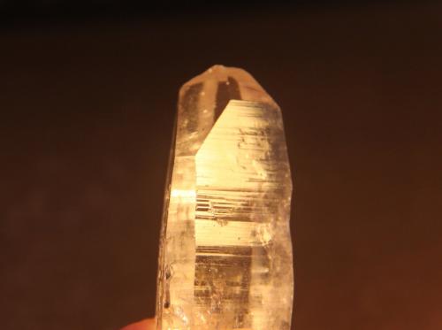 Quartz<br />Mina Peñas Blancas, Municipio San Pablo de Borbur, Cinturón Esmeraldífero Occidental, Departamento Boyacá, Colombia<br />18mm x 67mm x 14mm<br /> (Author: franjungle)