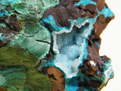 Chrysocolla and Malachite<br />Skorpion Mine, Rosh Pinah, Lüderitz District, ǁKaras Region, Namibia<br />91mm x 72mm x 68mm<br /> (Author: Heimo Hellwig)