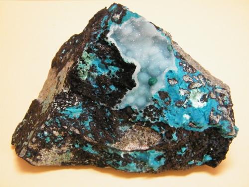 Chrysocolla and Malachite<br />Skorpion Mine, Rosh Pinah, Lüderitz District, ǁKaras Region, Namibia<br />132mm x 97mm x 75mm<br /> (Author: Heimo Hellwig)