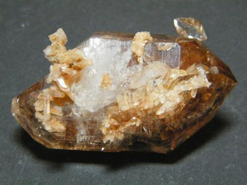 Quartz and Calcite<br />Goboboseb Mountains, Brandberg area, Erongo Region, Namibia<br />57mm x 35mm x 26mm<br /> (Author: Heimo Hellwig)