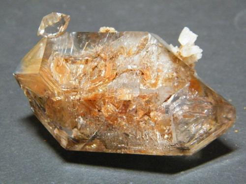 Quartz and Calcite<br />Goboboseb Mountains, Brandberg area, Erongo Region, Namibia<br />57mm x 35mm x 26mm<br /> (Author: Heimo Hellwig)