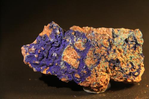 Azurite<br />Reformada Mine, El Pinar de Bédar, Bédar, Comarca Levante Almeriense, Almería, Andalusia, Spain<br />112mm x 51mm x 27mm<br /> (Author: franjungle)