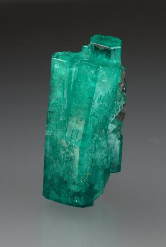 Beryl (variety emerald), Calcite, Quartz, Pyrite<br />Coscuez mining district, Municipio San Pablo de Borbur, Western Emerald Belt, Boyacá Department, Colombia<br />39x17x22mm<br /> (Author: Fiebre Verde)