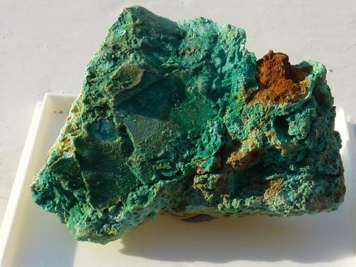Malaquita<br />El Castro outcrop, Carreña, Cabrales, Comarca Oriente, Principality of Asturias (Asturias), Spain<br />5 x 3 cm.<br /> (Autor: javier ruiz martin)