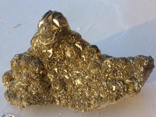 Pirita<br />Emilio Mine, Obdulia vein, Caravia mining area, La Rubiera, Loroñe, Colunga, Comarca de la Sidra, Principality of Asturias (Asturias), Spain<br />6 x 4 cm.<br /> (Autor: javier ruiz martin)
