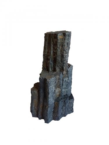 Grafito<br />Mina Tres Hermanos, Pilotuerto, Tineo, Comarca Costa Occidental, Principado de Asturias (Asturias), España<br />15x9x5 cm.<br /> (Autor: Nacho)