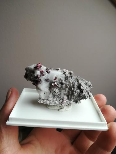 Cinabrio<br />Mina Escarlati, Puerto de las Señales, Maraña, Comarca Montaña Oriental, León, Castilla y León, España<br />8x5 cm aprox<br /> (Autor: ximocompany)