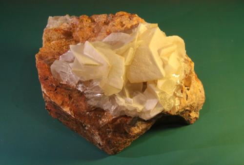 Calcite<br />Eficacia Quarry, Las Arroyadas, Arcones, Comarca Tierras de Sepúlveda, Segovia, Castile and León, Spain<br />124mm x 115mm x 78mm<br /> (Author: franjungle)