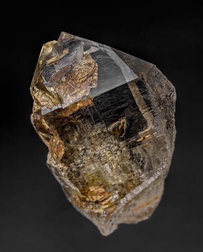 Quartz, Rutile<br />Punta d'Aurona, Brig District, Wallis (Valais), Switzerland<br />9.7 x 6.2 cm<br /> (Author: am mizunaka)