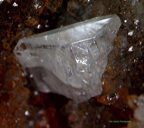 Cerusita.<br />Sierra del Cabo de Gata, Níjar, Comarca Metropolitana de Almería, Almería, Andalucía, España<br />1´840x1´626 mm.<br /> (Autor: Jesus Franquesa Baucells)