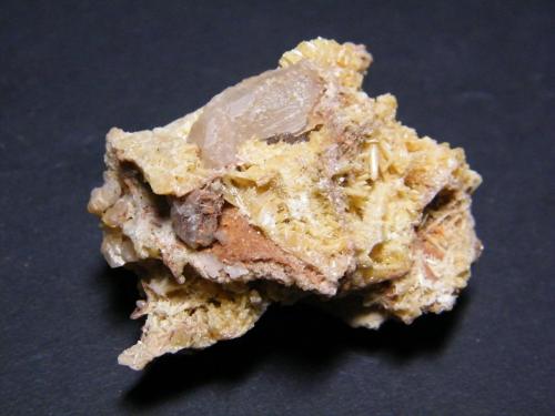 Mimetite and Cerussite<br />Tsumeb Mine, Tsumeb, Otjikoto Region, Namibia<br />50mm x 41mm x 28mm<br /> (Author: Heimo Hellwig)