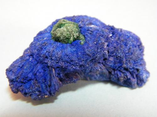 Azurite and Malachite<br />Tsumeb Mine, Tsumeb, Otjikoto Region, Namibia<br />36mm x 20mm x 17mm<br /> (Author: Heimo Hellwig)