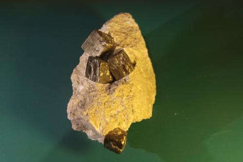 Pyrite<br />Ampliación a Victoria Mine, De Alcarama Range, Navajún, Comarca Cervera, La Rioja, Spain<br />113mm x 58mm x 66mm<br /> (Author: franjungle)