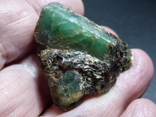 Berilo (variedad esmeralda)<br />Emerald Deposit, A Franqueira, A Cañiza, Comarca Paradanta, Pontevedra, Galicia / Galiza, Spain<br />4 x 4 cm.<br /> (Autor: javier ruiz martin)