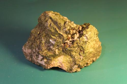 Epidote and Quartz<br />Burguillos del Cerro, Comarca Zafra-Río Bodión, Badajoz, Extremadura, Spain<br />76mm x 63mm x 42mm<br /> (Author: franjungle)