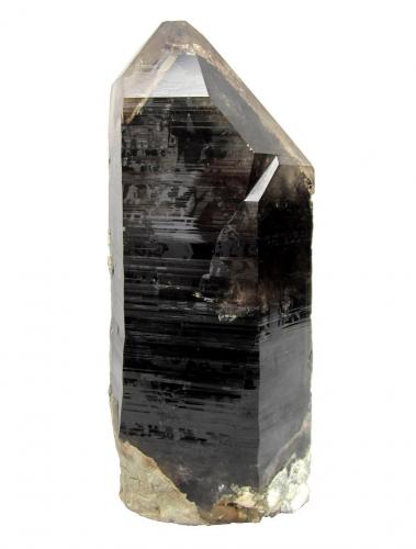 Quartz (variety smoky)<br />Zinggenstöcke, Oberaar Lake area, Grimsel area, Hasli Valley, Bern, Switzerland<br />Specimen height 20 cm<br /> (Author: Tobi)