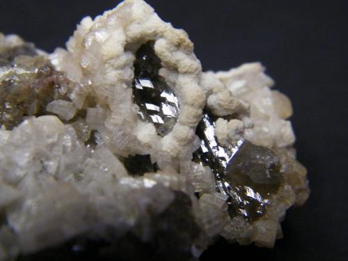 Calcite and Cerussite<br />Mina Tsumeb, Tsumeb, Región Otjikoto, Namibia<br />75mm x 48mm x 37mm<br /> (Author: Heimo Hellwig)