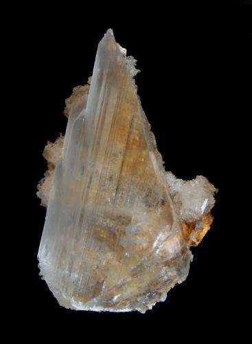 Yeso (variedad selenita)<br />Mina Fabiola (Mina Balduino y Fabiola), Albuñol, Comarca Costa Granadina, Granada, Andalucía, España<br />3.5x5cm cristal 5cm<br /> (Autor: DAni)