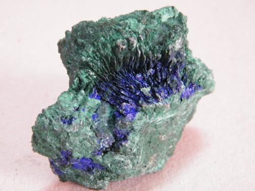 Azurite and Malachite<br />Tsumeb Mine, Tsumeb, Otjikoto Region, Namibia<br />66mm x 54mm x 41mm<br /> (Author: Heimo Hellwig)
