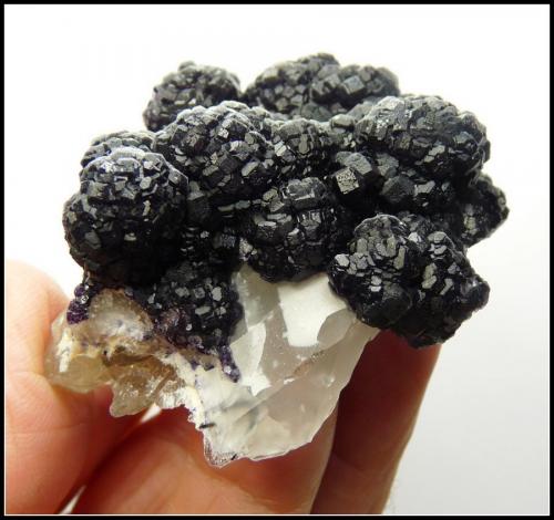 Fluorite and quartz<br />Erongo Mountain, Usakos, Erongo Region, Namibia<br />73 x 55 x 34 mm<br /> (Author: Pierre Joubert)