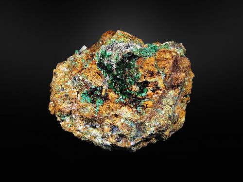 Torbernita<br />Trapero Mine, Cardeña, Comarca Los Pedroches, Córdoba, Andalusia, Spain<br />7 x 6 cm.<br /> (Autor: Antonio P. López)