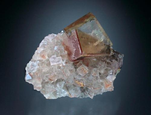 Fluorite<br />Wölsendorf Mining District, Upper Palatinate/Oberpfalz, Bavaria/Bayern, Germany<br />5x4x2 cm overall size<br /> (Author: Jesse Fisher)