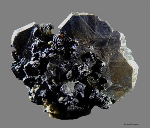 Bournonita.<br />Mina Machacamarca, Machacamarca, Distrito Machacamarca, Provincia Cornelio Saavedra, Departamento Potosí, Bolivia<br />45x40 mm.<br /> (Autor: Jesus Franquesa Baucells)