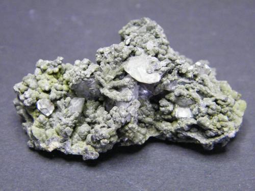 Mottramite and Cerussite<br />Tsumeb Mine, Tsumeb, Otjikoto Region, Namibia<br />51mm x 32mm x 25mm<br /> (Author: Heimo Hellwig)