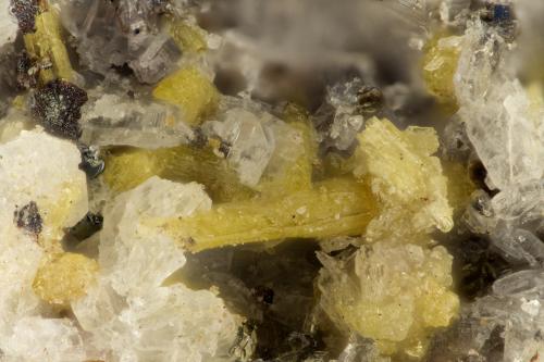 Aegirine<br />Summit Rock, Klamath County, Oregon, USA<br />FOV = 1.6 mm<br /> (Author: Doug)