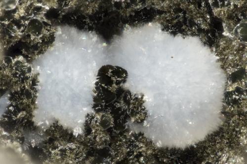 Cowlesite<br />Big Tree Creek, Yacolt, Clark County, Washington, USA<br />FOV = 2.9 mm<br /> (Author: Doug)