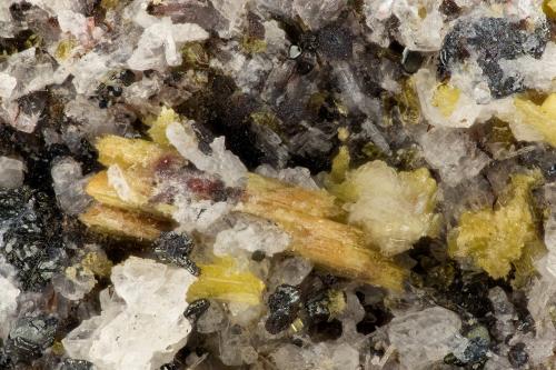 Aegirine<br />Summit Rock, Klamath County, Oregon, USA<br />FOV = 2.9 mm<br /> (Author: Doug)