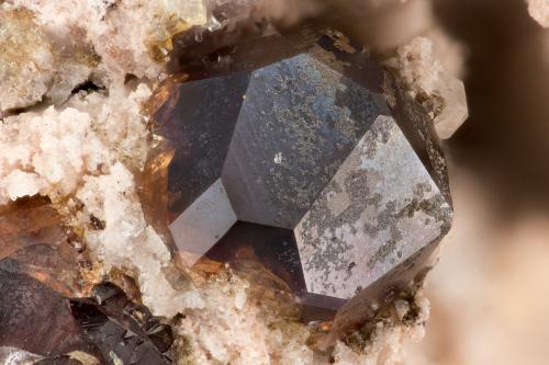 Almandine<br />Garnet Hill, Ely, Robinson District, White Pine County, Nevada, USA<br />FOV = 2.3 mm<br /> (Author: Doug)