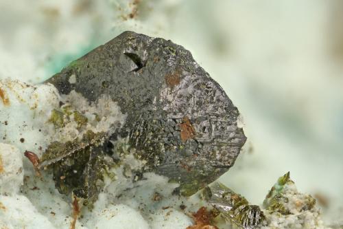 Fornacite<br />Bradshaw Mountains (Bradshaw Range), Copperopolis, Castle Creek District, Yavapai County, Arizona, USA<br />FOV = 2.7 mm<br /> (Author: Doug)