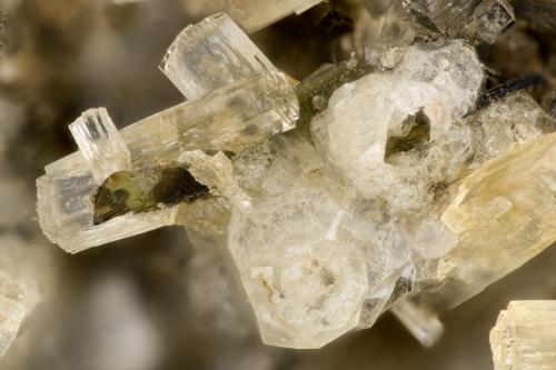 Natrolite<br />Wind Mountain, Cornudas Mountains, Otero County, New Mexico, USA<br />FOV = 3.5 mm<br /> (Author: Doug)